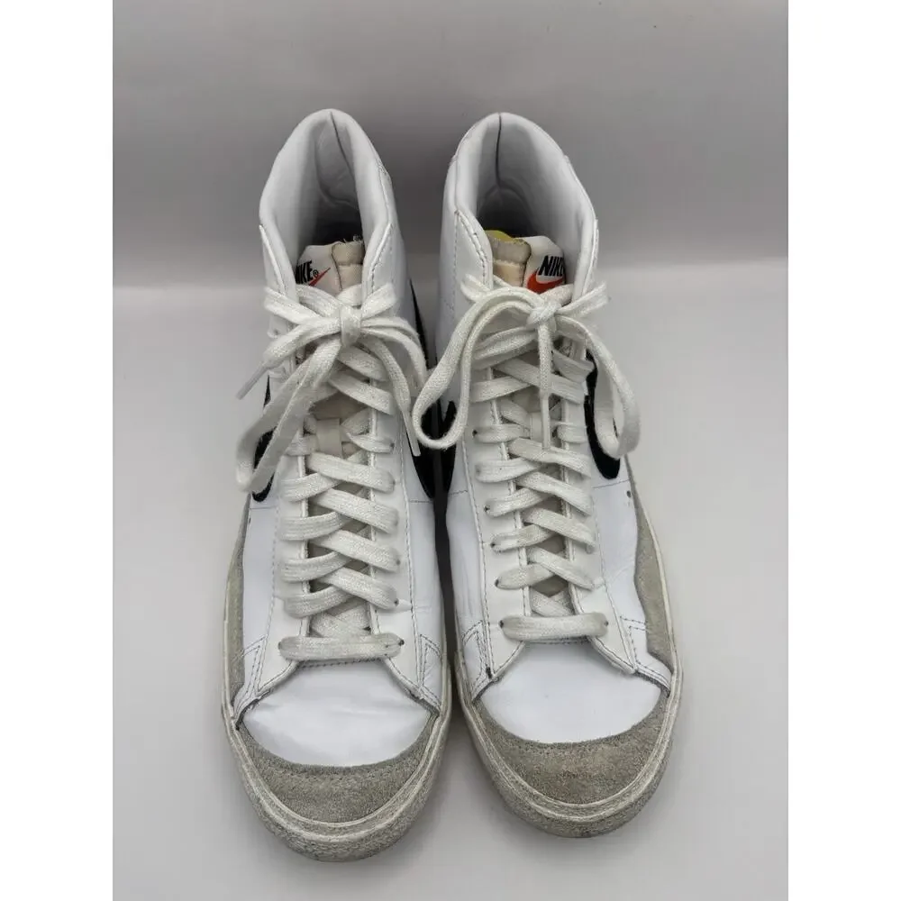 Nike Blazer Mid ‘77 Vintage White And Black Sneakers Men Size 8.5